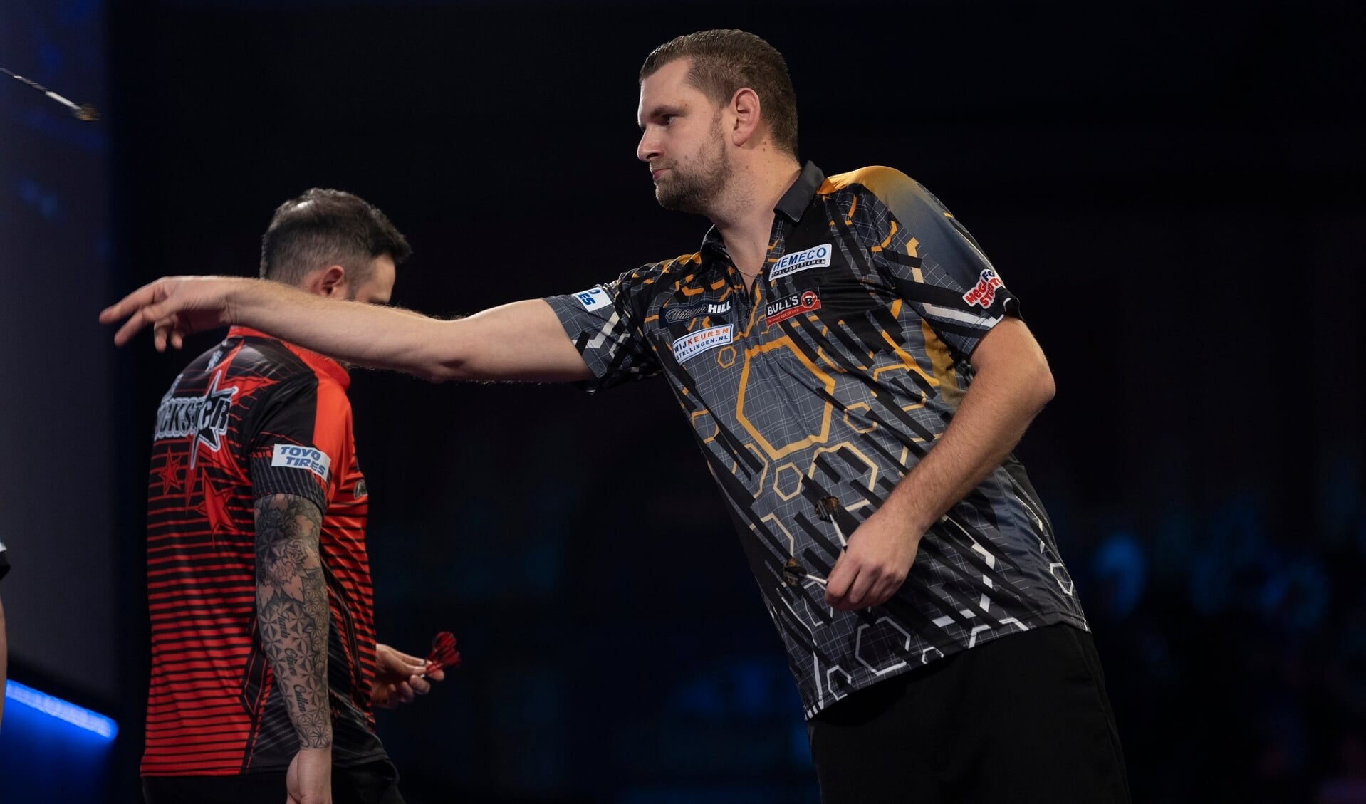 WILLIAM HILL WORLD DARTS CHAMPIONSHIP 2022
ALEXANDRA PALACE,
LONDON
PIC;LAWRENCE LUSTIG
ROUND3
JOE CULLEN V MARTIN KLEERMAKER
MARTIN KLEERMAKER IN ACTION