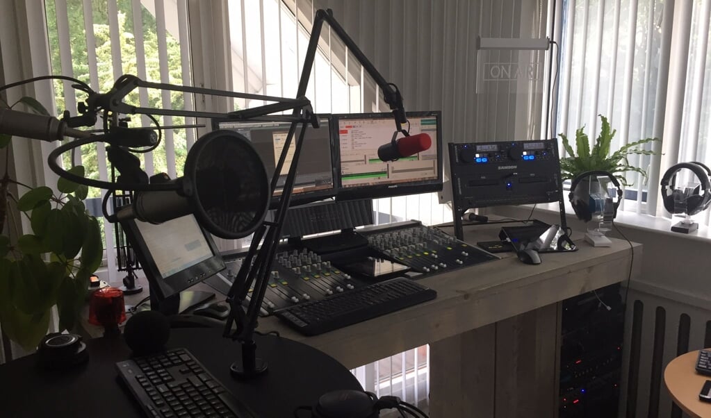 De studio van Radio Bliekenstad 
