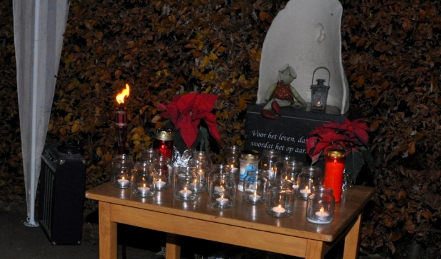 Wereldlichtjesdag bij het Monumentje voor Overleden Kinderen