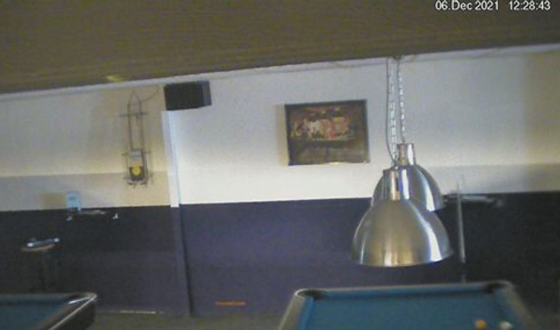 Livebeeld van een poolcafé op Insecam, waarvan de camera volgens Insecam.org ergens in Amersfoort hangt.