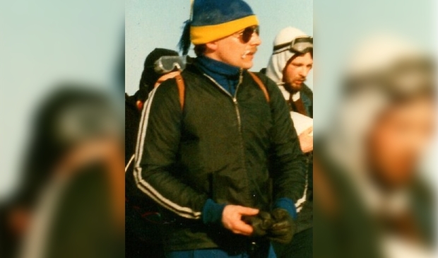 <p>Dirk Noorlander tijdens de Elfstedentocht in 1986.&nbsp;</p>