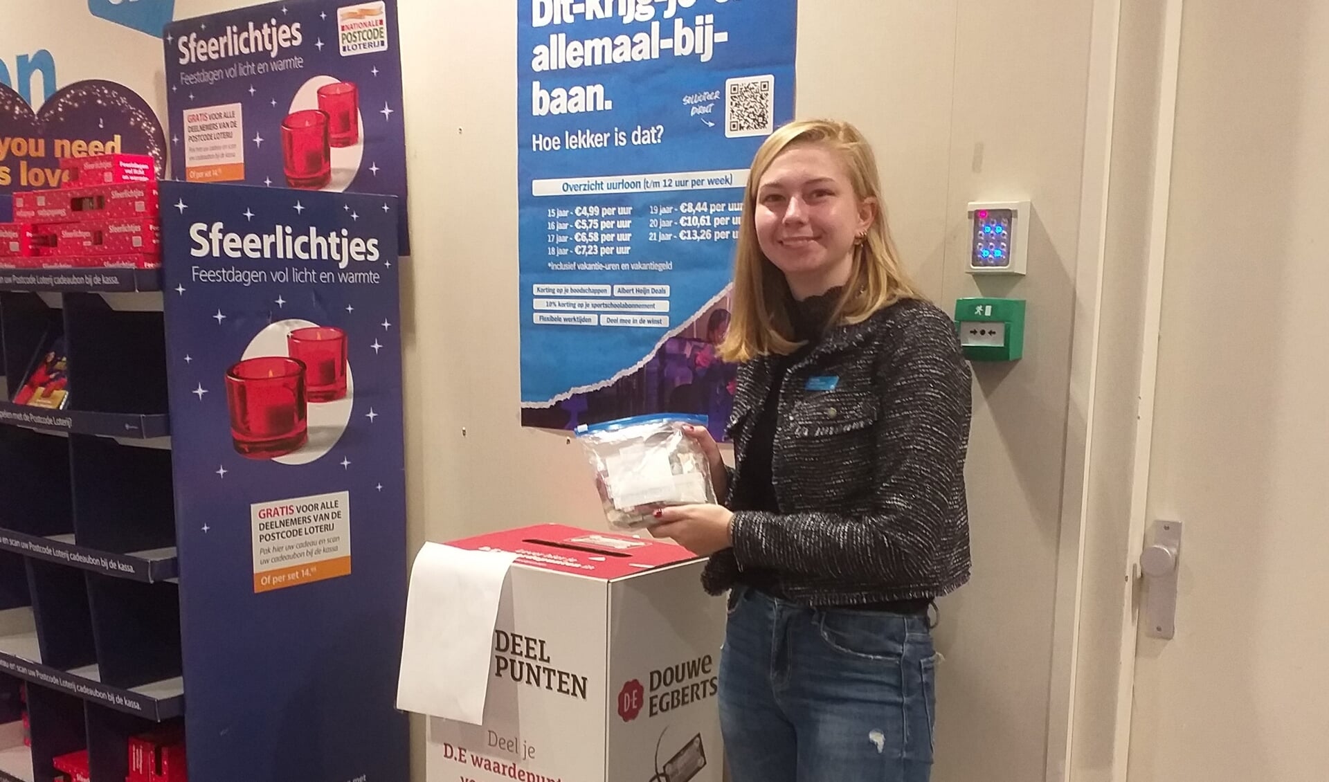 Marieke van Ommeren levert haar punten in. AH Rhenen