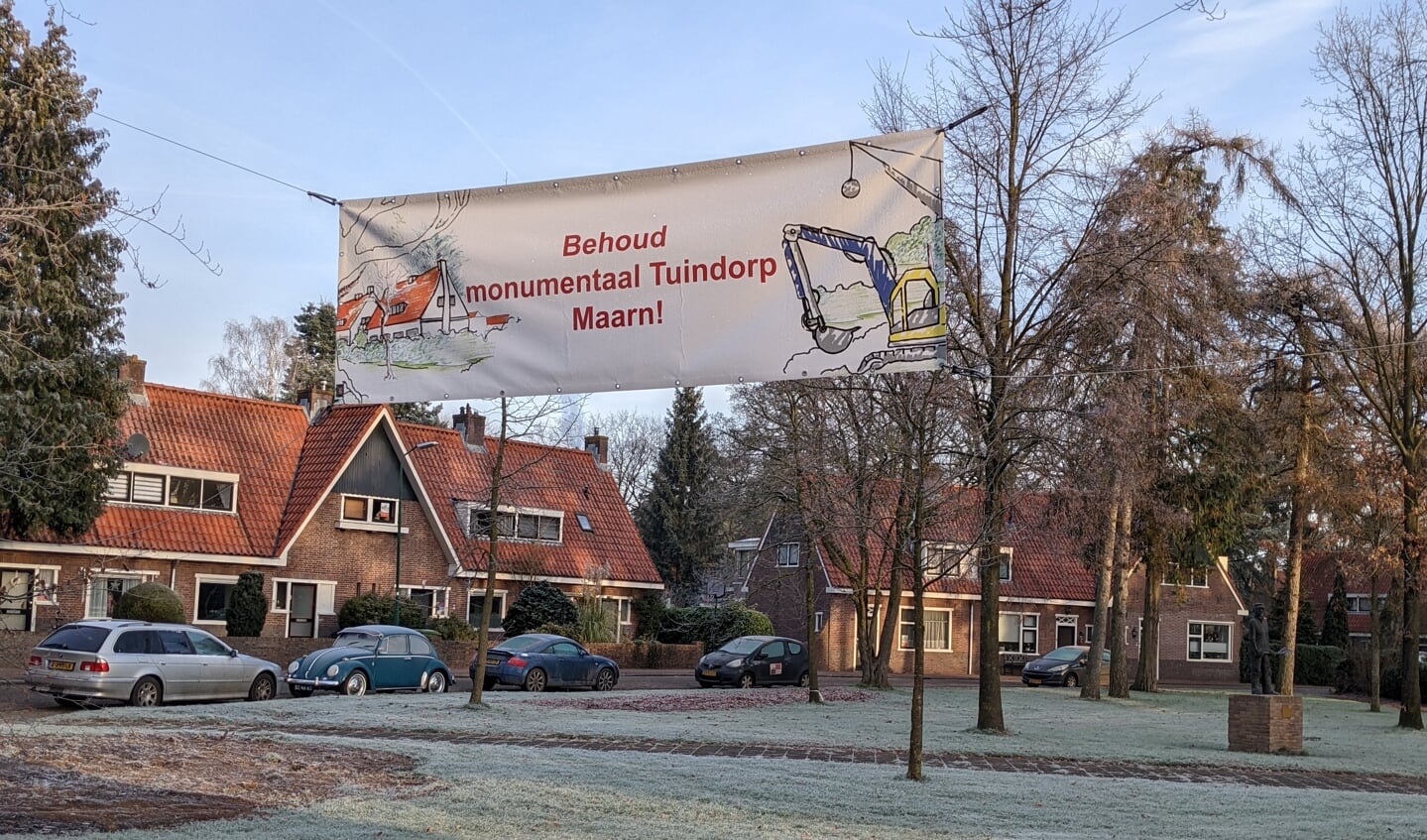 De dorpsbewoners maken zich zorgen over de toekomst van het historische tuindorp in Maarn.