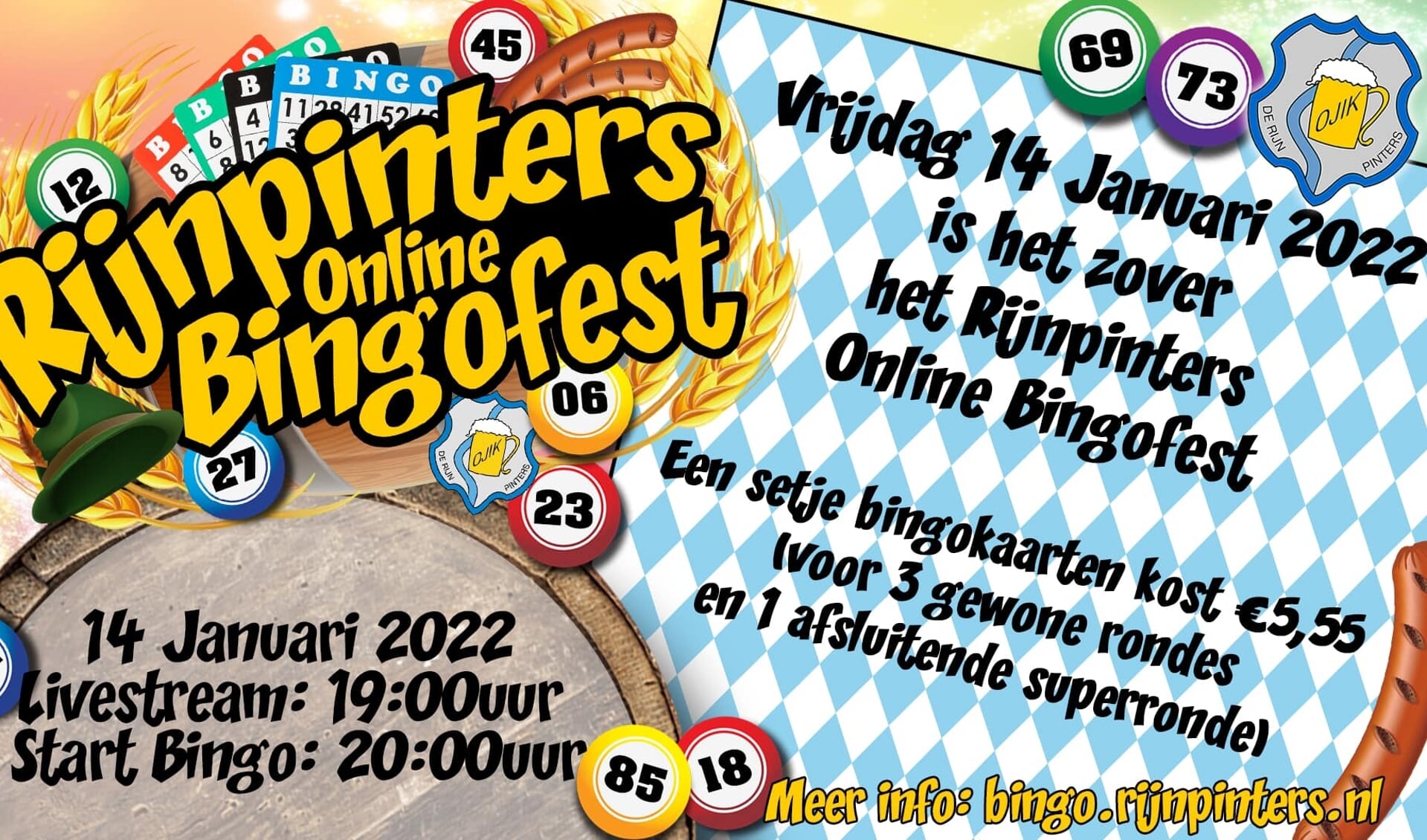 Rijnpinters Online Bingofest!
