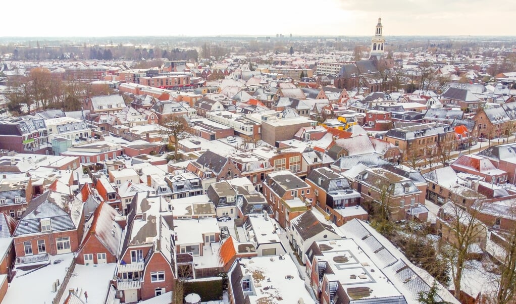 Een blik over de Nijkerkse binnenstad