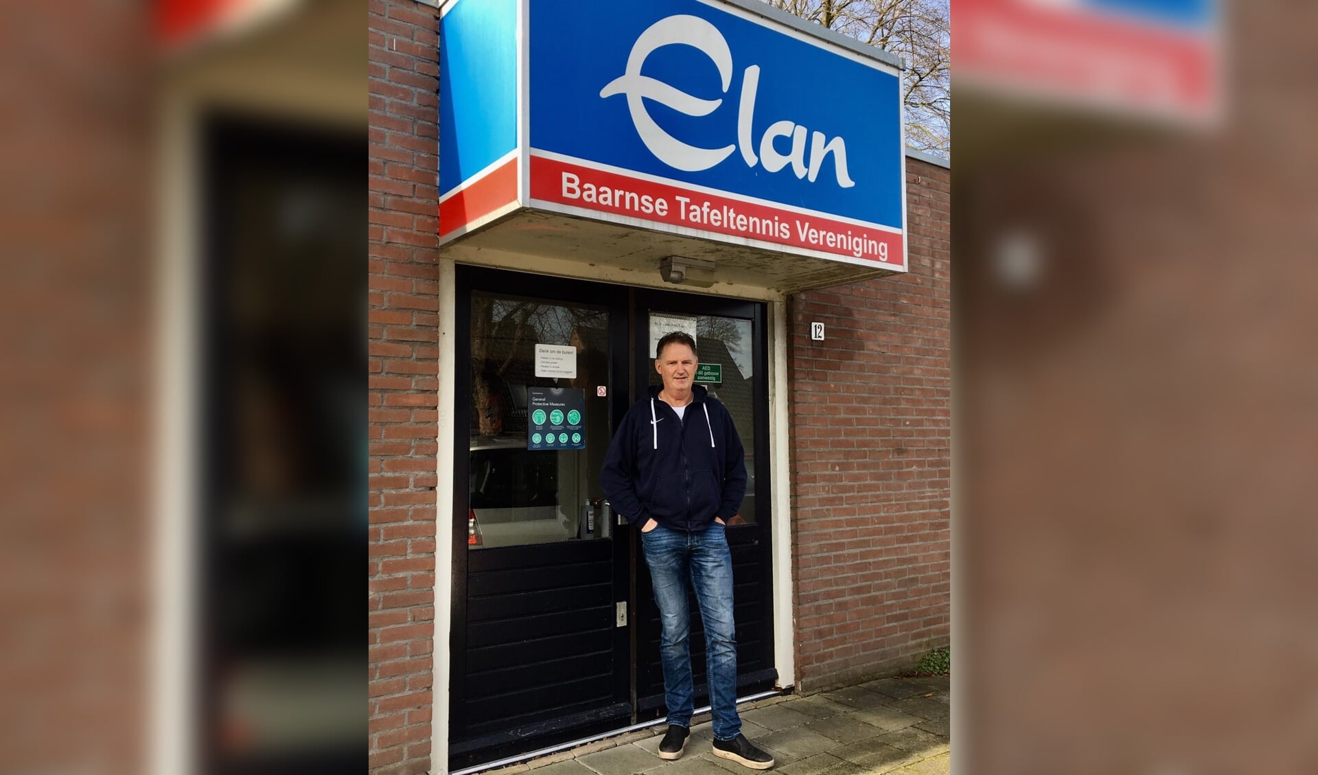 Eddie Uittenbogaard zit al vele jaren in het bestuur van tafeltennisvereniging Elan. 