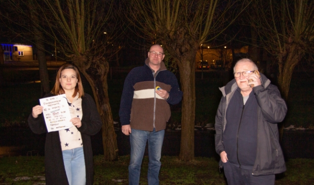 <p>Maria Stam, Alfons van Zanten en René Serno zijn de drie initiatiefnemers voor het levensechte Cluedospel.</p>