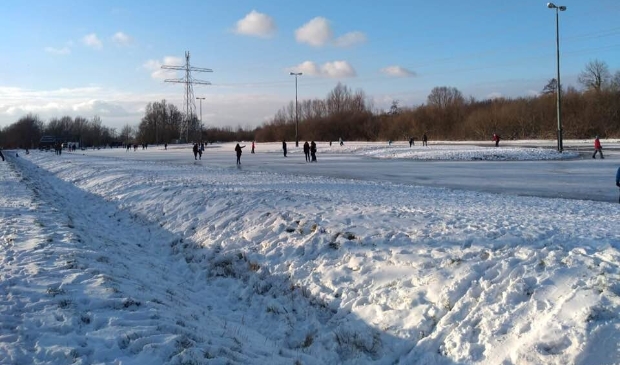 Op de IJsbaan Odijk werd al druk geschaatst.