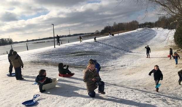 Wintersport gebied bij IJzergieterij.