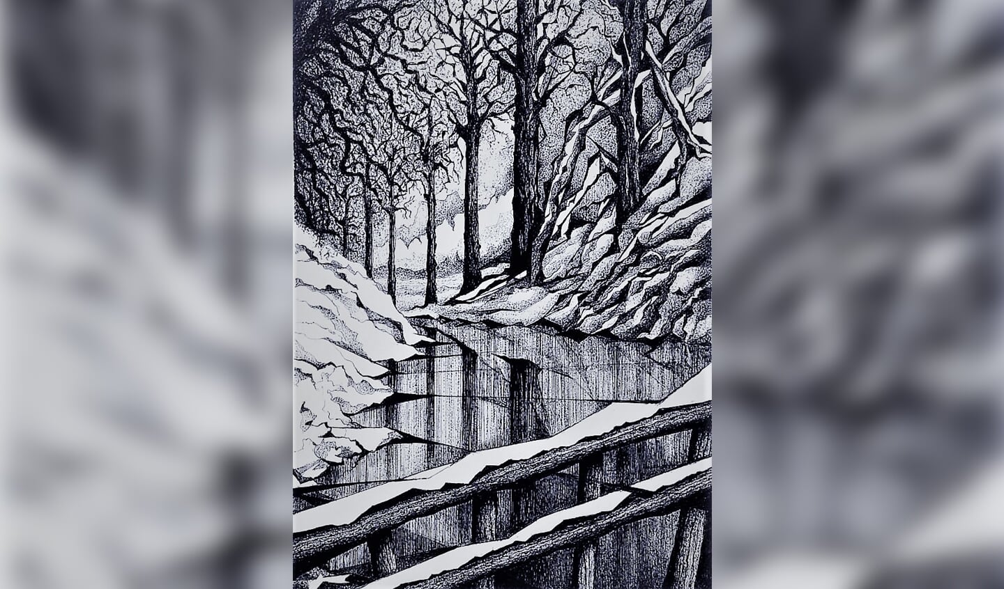 'Landgoed Groevenbeek in de winter'