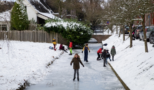Eerste schaatspret in Gorcum