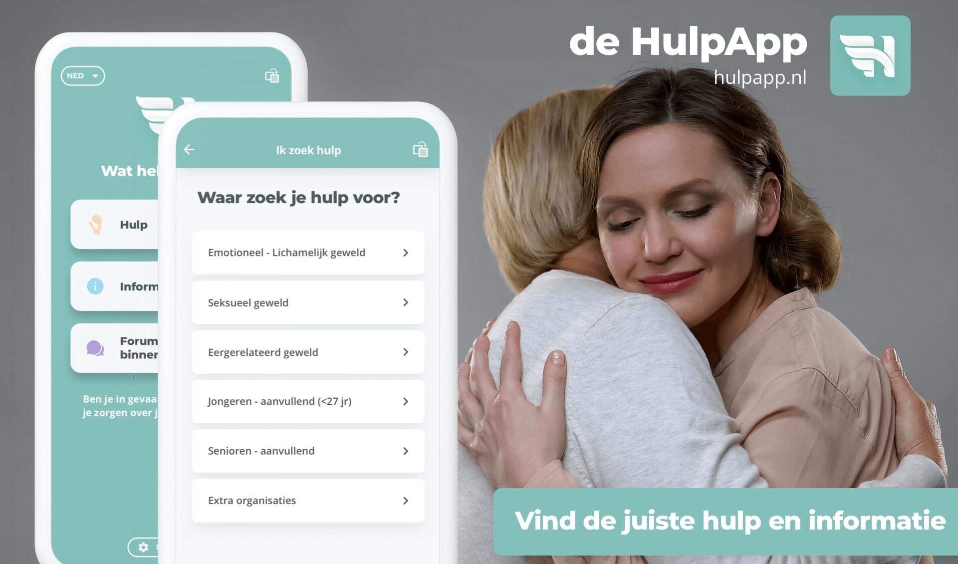 HulpApp.nl biedt betrokkenen van huiselijk geweld ondersteuning