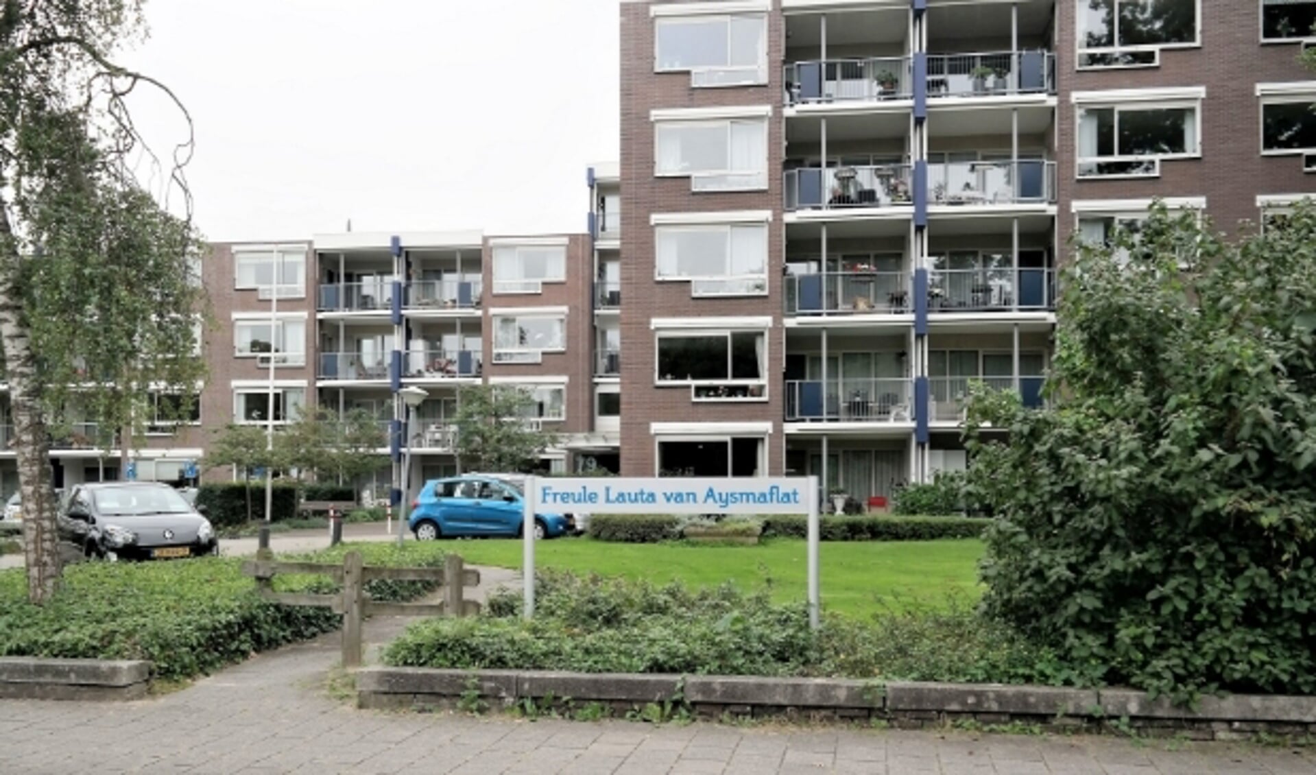 De Freule Lauta van Aysma-flat aan de Kerkewijk waarvan de stichting investeerde in een dubieus project. (Archieffoto 2017, Aart Aalbers)