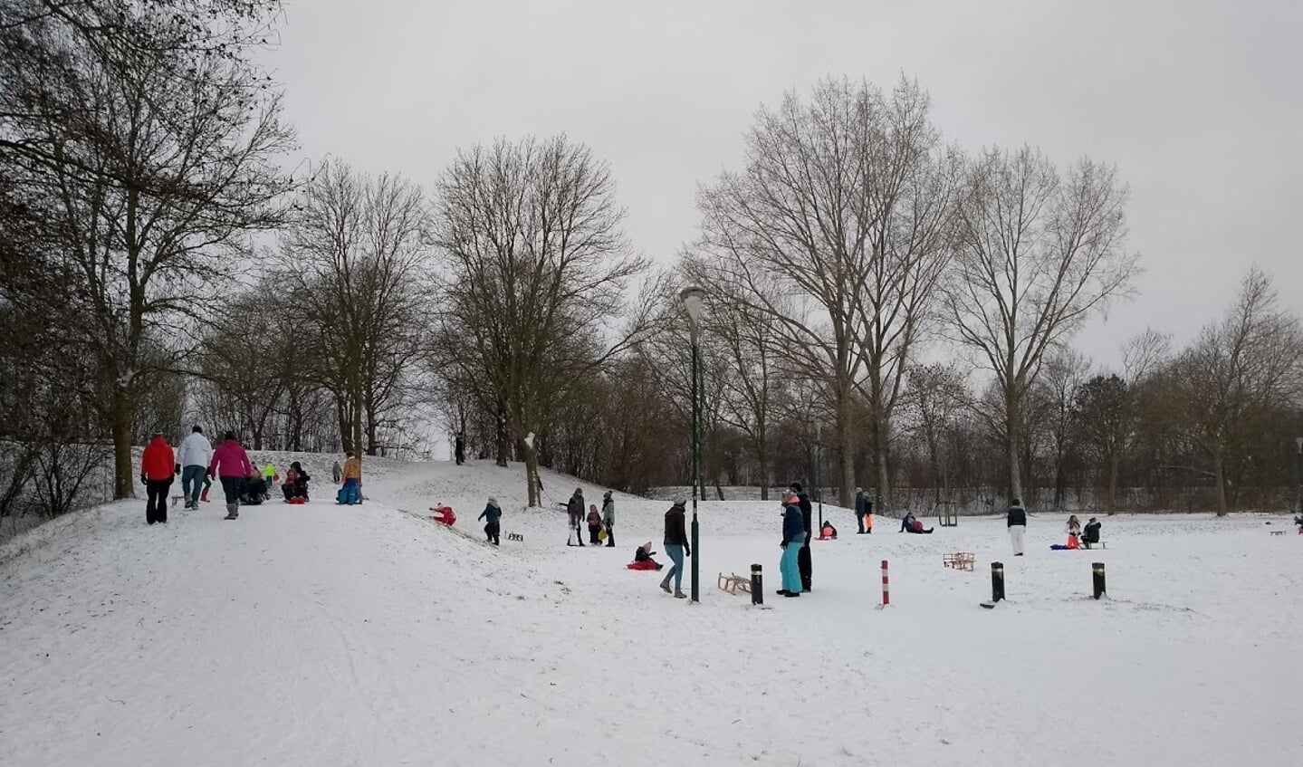 Sneeuwpret in Imkerspark