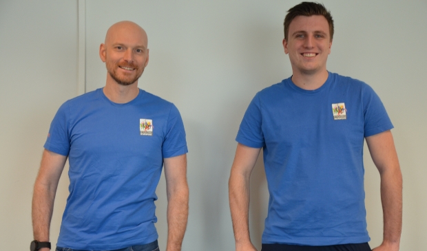 Buurtsportcoaches Tobias Wijnmaalen en Luc Bernard