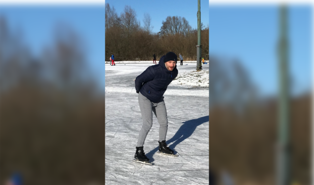 Tobias Wijnmaalen op de schaats