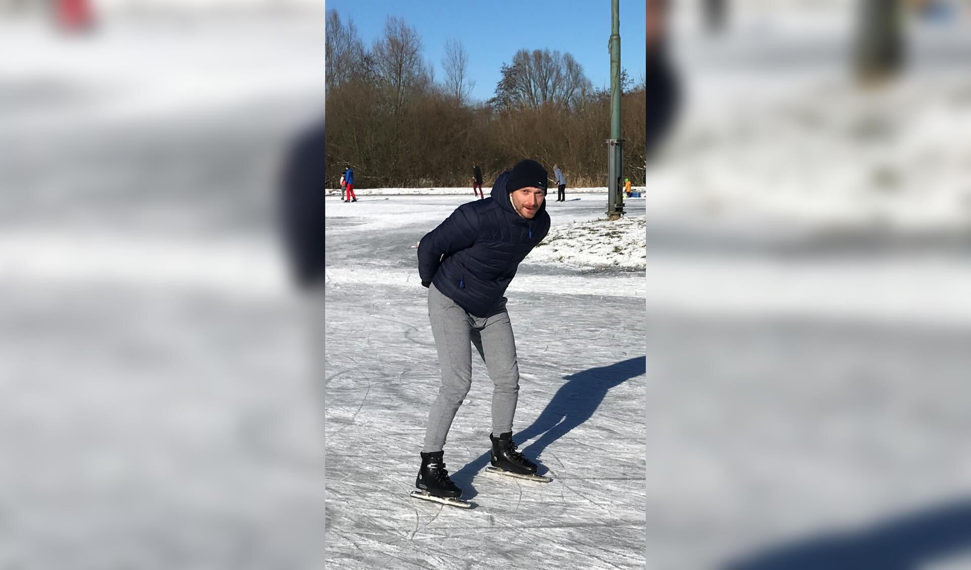 Tobias Wijnmaalen op de schaats