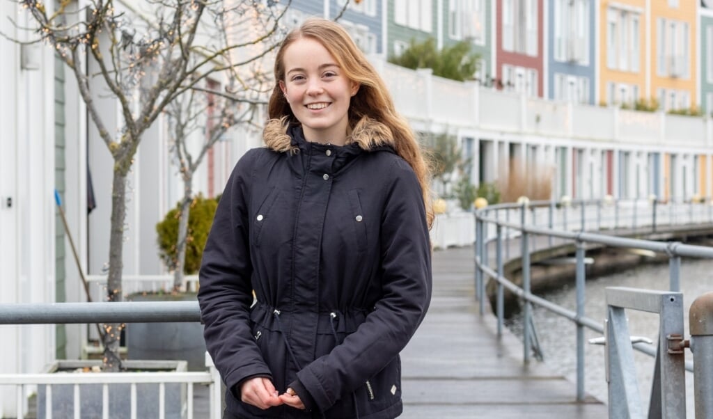Amber Baars woont in het weekend in Houten en studeert doordeweeks in Eindhoven