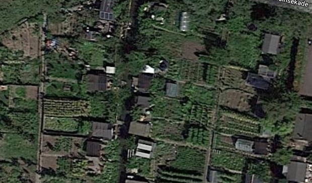 <p>Het volkstuinencomplex aan de Kleine Schelluinsekade</p>