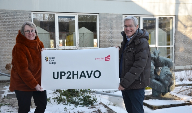 Nan Botting (rector KKC) en Erik Holtslag (directeur-bestuurder Panta Rhei)