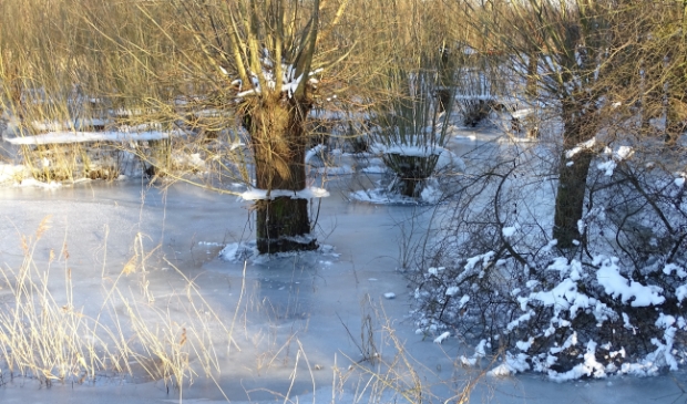 Markering hoogste waterstand