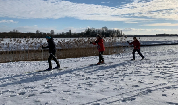Langlaufen langs de Kromme Rijn