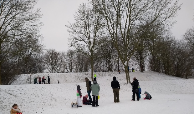 Sneeuwpret in Imkerspark