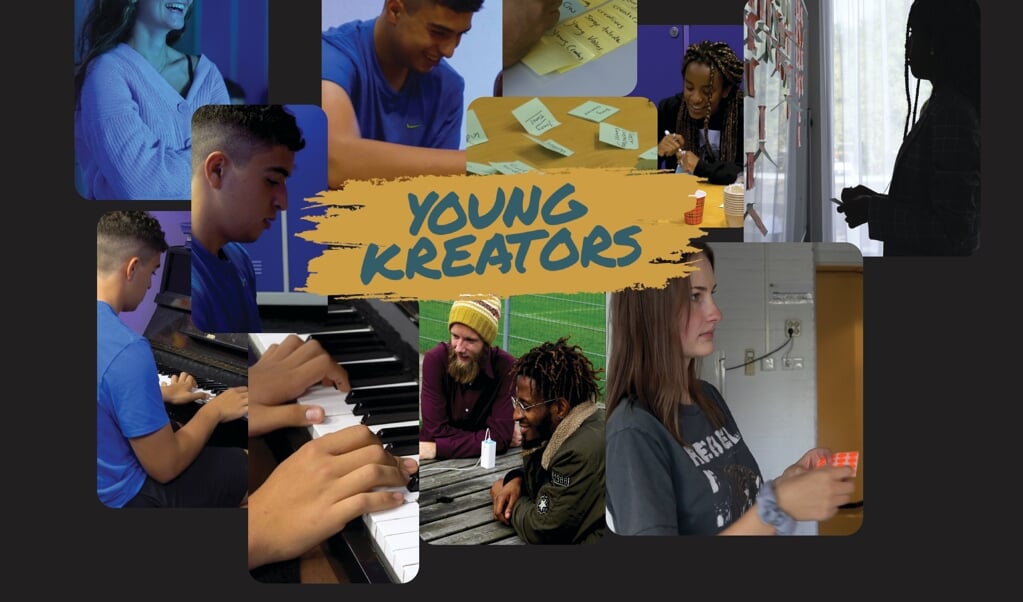 Muziek, video's maken, acteren: alles kan bij het creatieve jongerenplatform YoungKreators, zoals ook blijkt uit deze zelfgemaakte collage.
