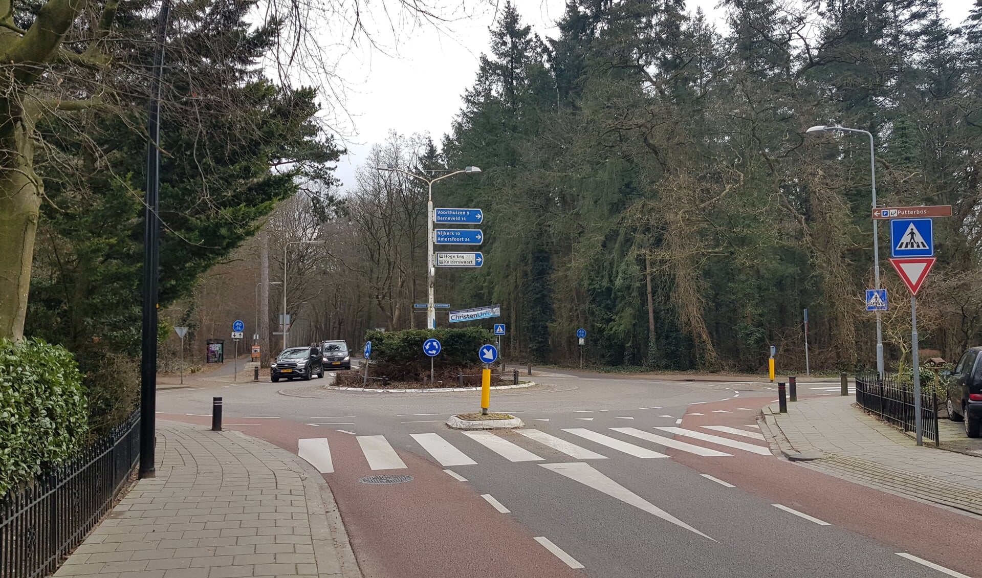 Onder meer voor de mogelijke herinrichting van de rotonde aan de Garderenseweg schakelde de gemeente Putten een extern onderzoeksbureau in.