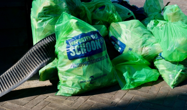 Klein deel van de afvalbuit