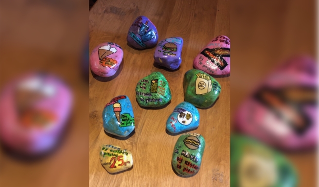 De beschilderde Happy Stones