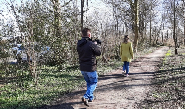 Stukje wandelroute langs Elieserpad.