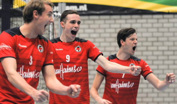 Spelers Heren 1 vol enthousiasme!