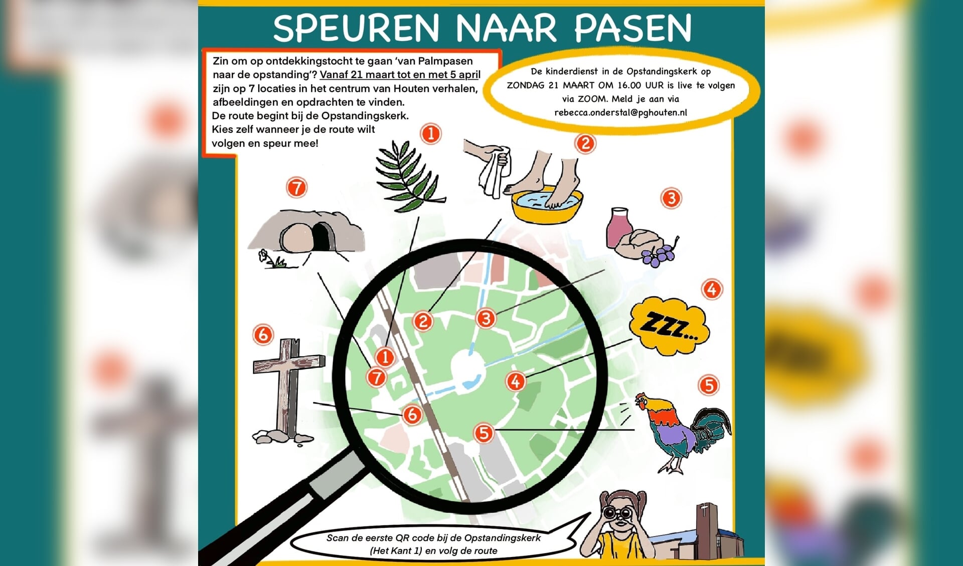 flyer Speuren naar Pasen