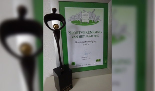 s.v. Spirit werd in 2017 'sportvereniging van het jaar'
