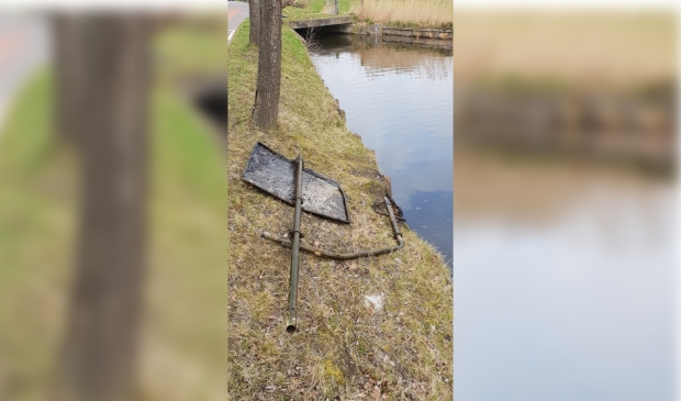 Opgedregd verkeersbord