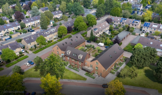 <p>Het te bouwen project met eengezinswoningen en appartementen aan het Buntplein.</p>