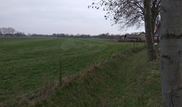 Het open gebied aan de oostkant van Houten, waar in het Manifest Houtense Koers een woonwijk komt.