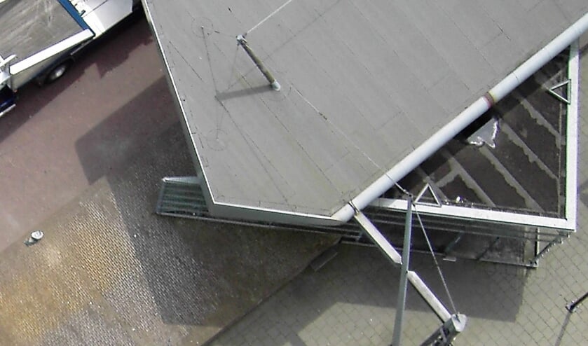 Oplossing fotoquiz 42: het inmiddels afgebroken podium op het Museumplein.
