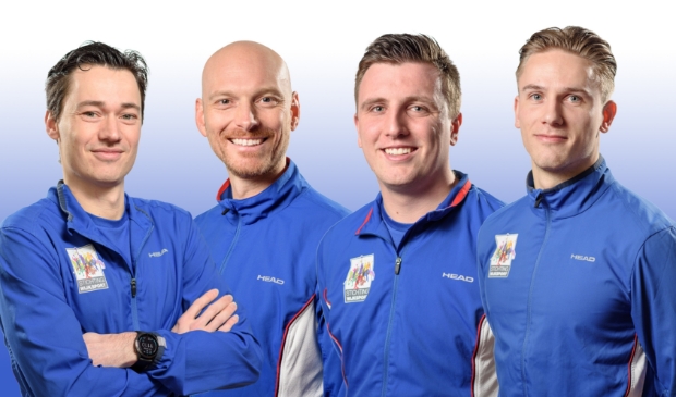 V.l.n.r.: Michiel Jansen, Tobias Wijnmaalen, Luc Bernard en Roben Schenk