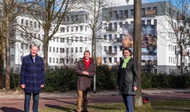 <p>Wethouder Willem-Jan Stegeman, gedeputeerde Rob van Muilekom en wethouder Astrid Janssen.</p>
