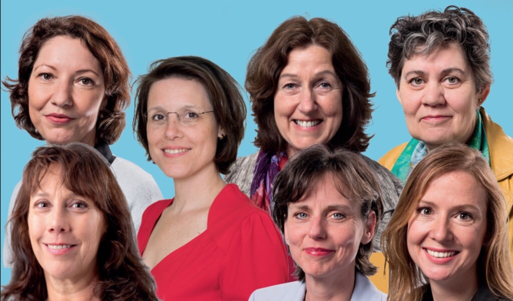 Tijdens de online bijeenkomst zijn verschillende vrouwelijke politici aanwezig. Ook Julia Wouters, politicoloog en auteur van De Zijkant van de Macht, is erbij.