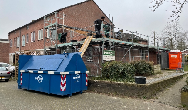 Renovatie van het dak.