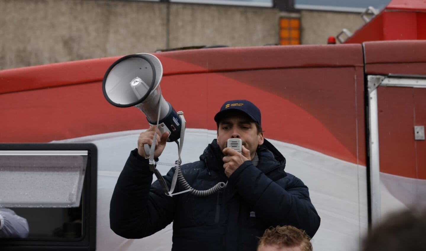 Thierry Baudet op archiefbeeld tijdens de campagne-karavaan van Forum voor Democratie op het Raadhuisplein in Ede.