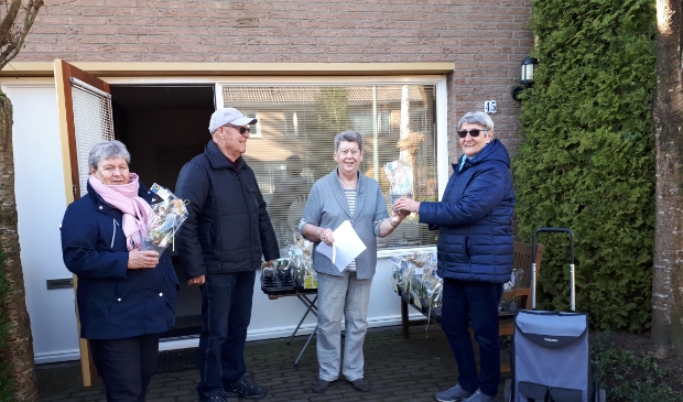 plantjes ophalen voor de gasten