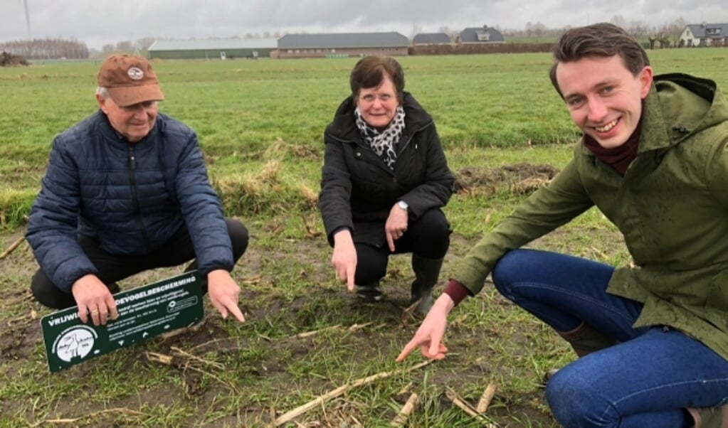 V.l.n.r.: Bram Koudijs, mevrouw Boon en Jan Pieter van der Schans.