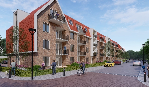 <p>Ook aan de Moerbessenberg worden oude woningen vervangen voor nieuwe (artist impression).</p>