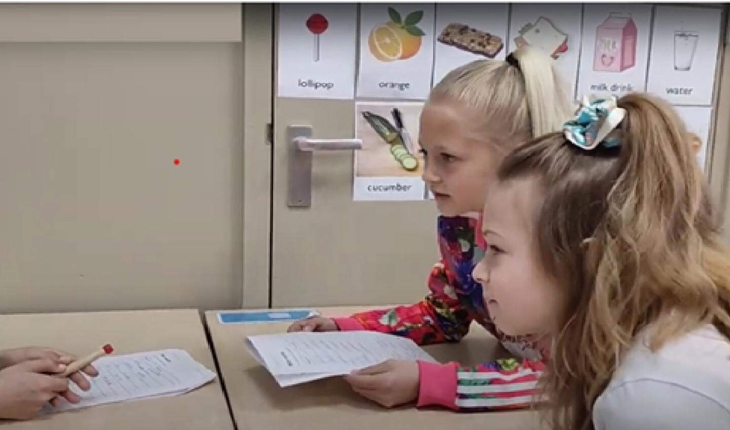 Drie kinderen uit groep 5 van de ESV