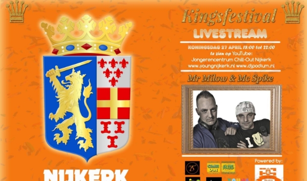 Jongerencentrum Chill-Out Nijkerk en gemeente Nijkerk organiseren een Kingsfestival livestream.