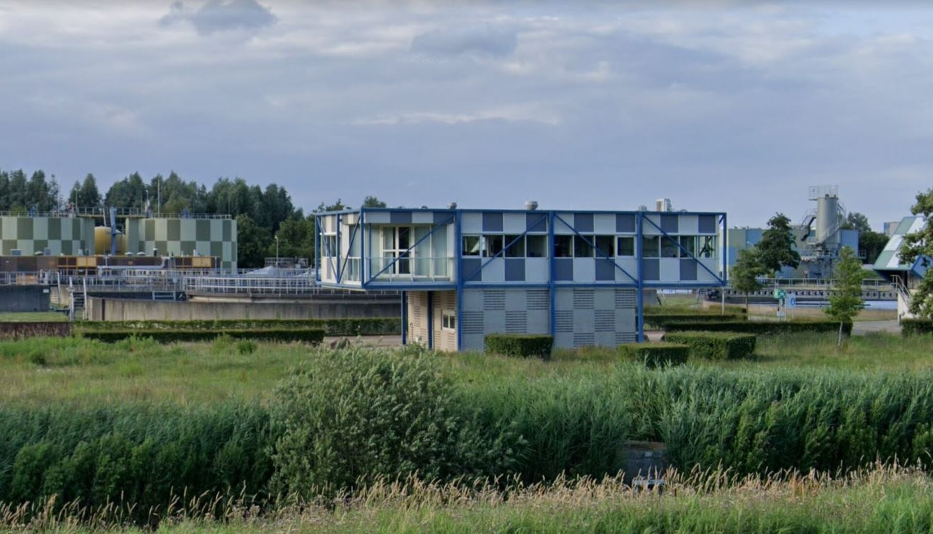 De Rioolwaterzuiveringsinstallatie aan de Machineweg in Amstelveen.
